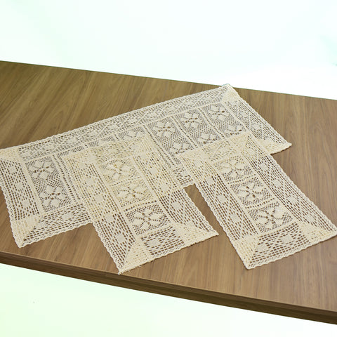 Crochia 3 Piece Tablecloths Set