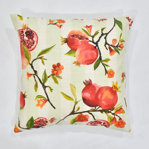 Pomegranate With Leaves Cushion Cover | 45 x 45 cm