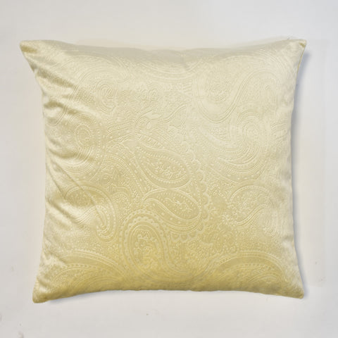 Cream Paisley Cushion Cover | 45 x 45 cm