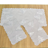 Silver Christmas Tree Rope 3 Piece Tablecloths Set