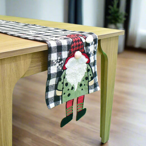 Christmas Gnome Table Runner | 13 x 72 inches