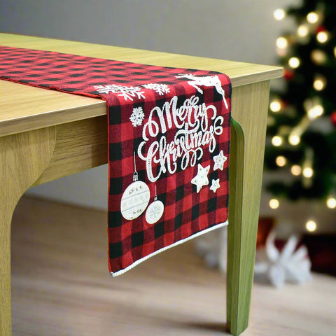 Merry Christmas Table Runner | 14 x 72 inches