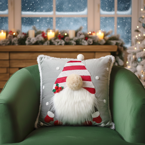 Velvet Gnome Cushion Cover | 45 x 45 cm