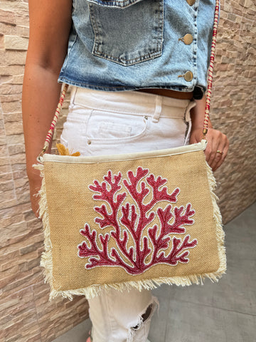 Jute Clutch Bag