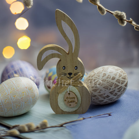 Wooden Beige Bunny