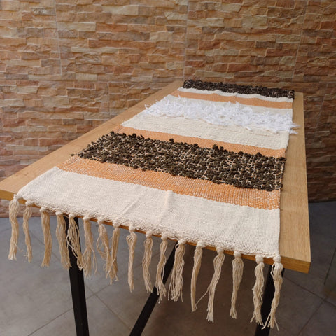 Brown Bohemian Table Runner | 16 x 72