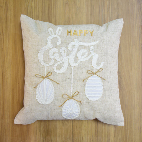 Happy Easter Linen Cushion Cover | 45 x 45 cm