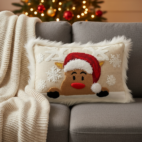 Fluffy Christmas Cushion Cover | 30 x 45 cm