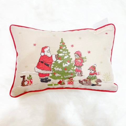 Christmas Santa & Tree Cushion Cover | 30 x 45 cm