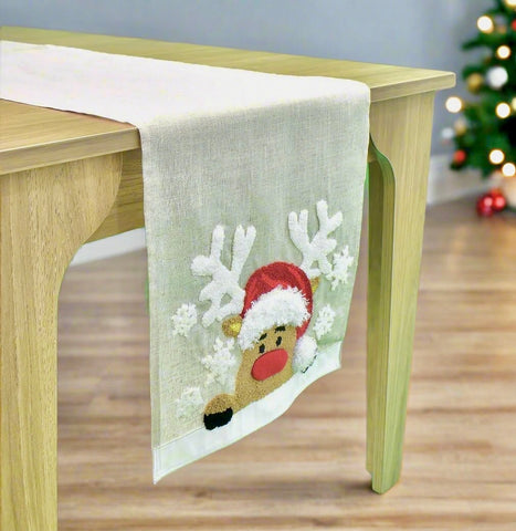 Fluffy Christmas Table Runner | 40 x 180 cm