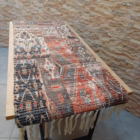 Hand Knotted Indian Table Runner | 16 x 72