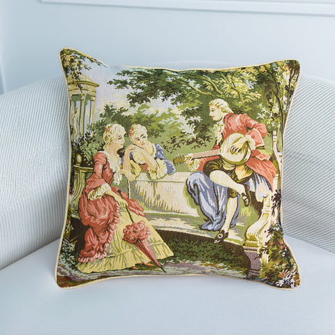 Romeo & Juliette Guitar Tapestry Cushion Cover | 45 x 45 cm