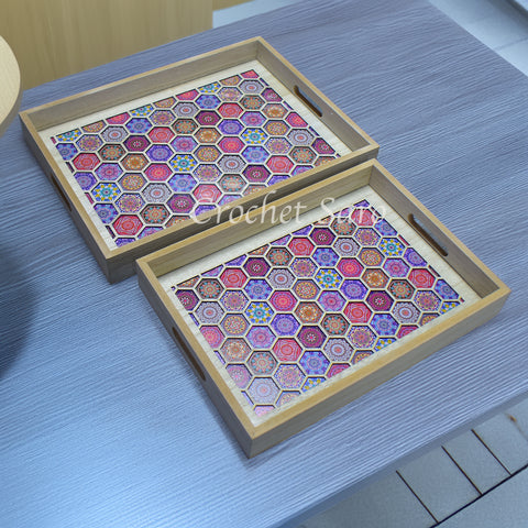 Honeycomb Wooden Tray