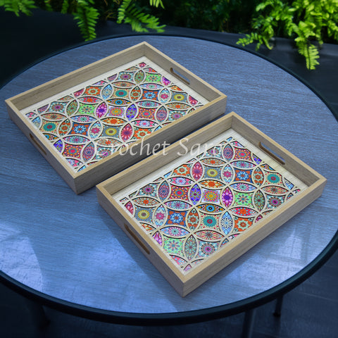 Mandala Wooden Tray