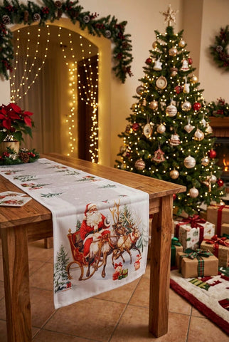 Santa Claus Table Runner | 16 x 72 inches