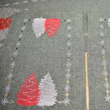 Gery Christmas Tree 3 Piece Tablecloths Set