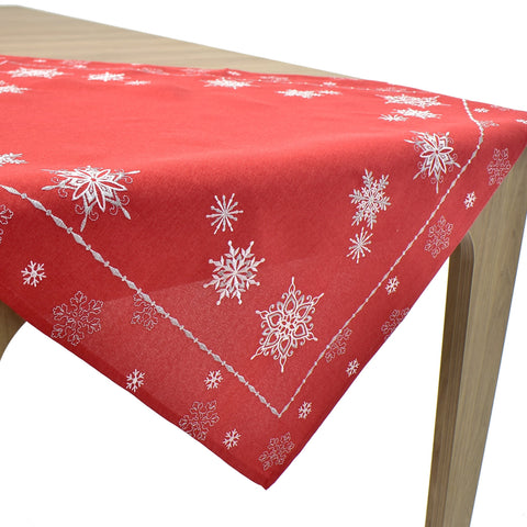 Christmas Snowflakes Table Topper | 54 inches