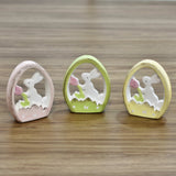 Decorative Ceramic Easter Bunny Inside Egg | Small