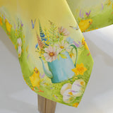 Printed Easter Chicks Table Topper | 72x90 inches