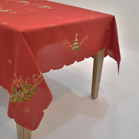 Christmas Candle Table Topper | 72x90 inches