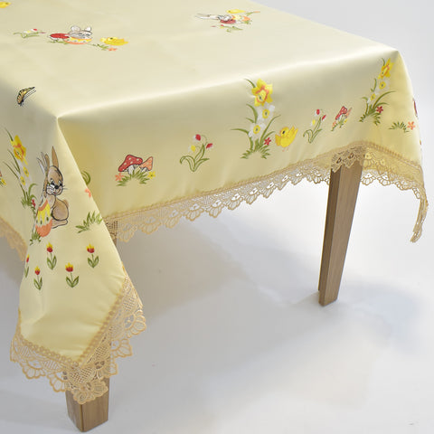 Easter Lace Table Topper | 72x90 inches