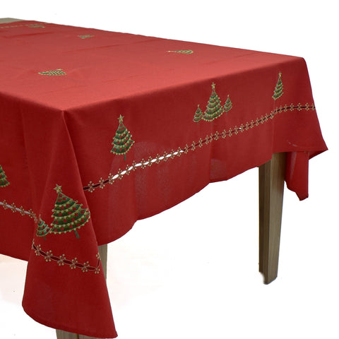 Christmas Tree Dining Table Topper | 72x108 inches