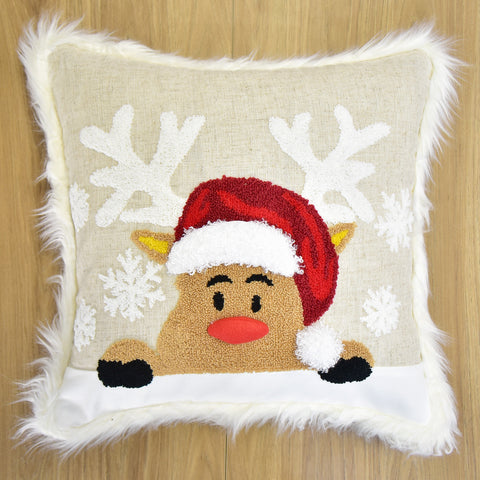 Fluffy Christmas Cushion Cover | 40 x 40 cm