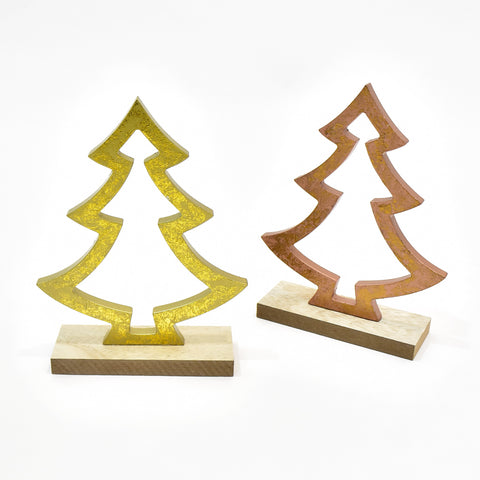 Decorative Wooden Christmas Tree Outline