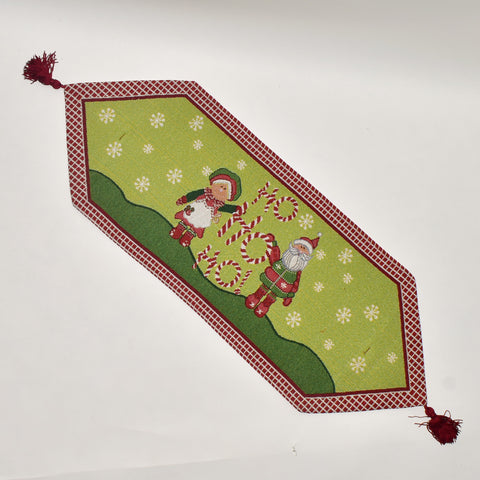 Ho Ho Ho Santa Christmas Tapestry Table Runner | 33 x 90 cm