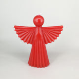Decorative Red Christmas Angel Candle | Large