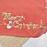Red Merry Christmas Square Table Topper | 36 inches