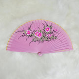Hand-painted Handheld Folding Wooden Fans