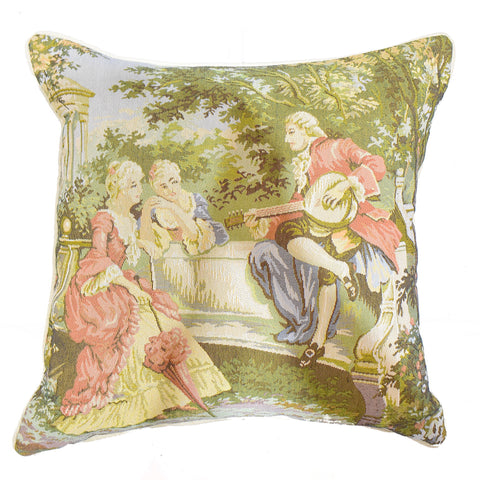 Romeo & Juliet Orange Tapestry Cushion Cover | 45 x 45 cm