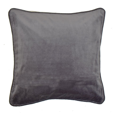 Grey Piped Edge Cushion Cover | 45 x 45 cm
