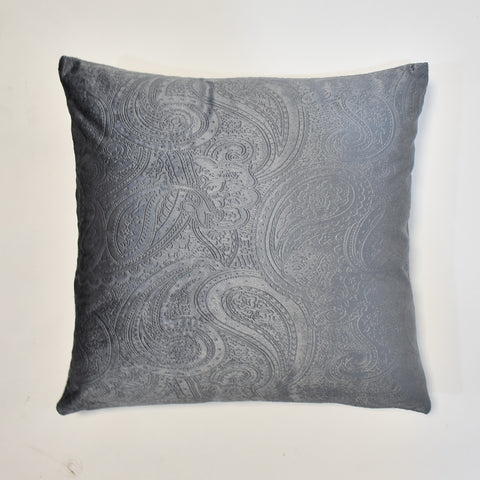 Grey Paisley Cushion Cover | 45 x 45 cm