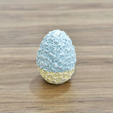 Decorative Polyresin Floral Easter Egg
