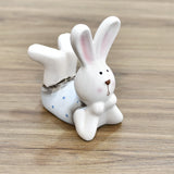 Decorative Ceramic Easter Bunny Lying Down